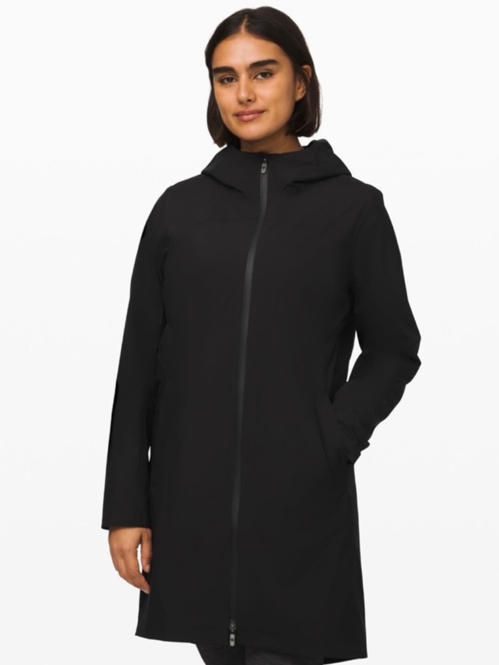 NWOT Lululemon Black Rain Rebel Jacket Size 4